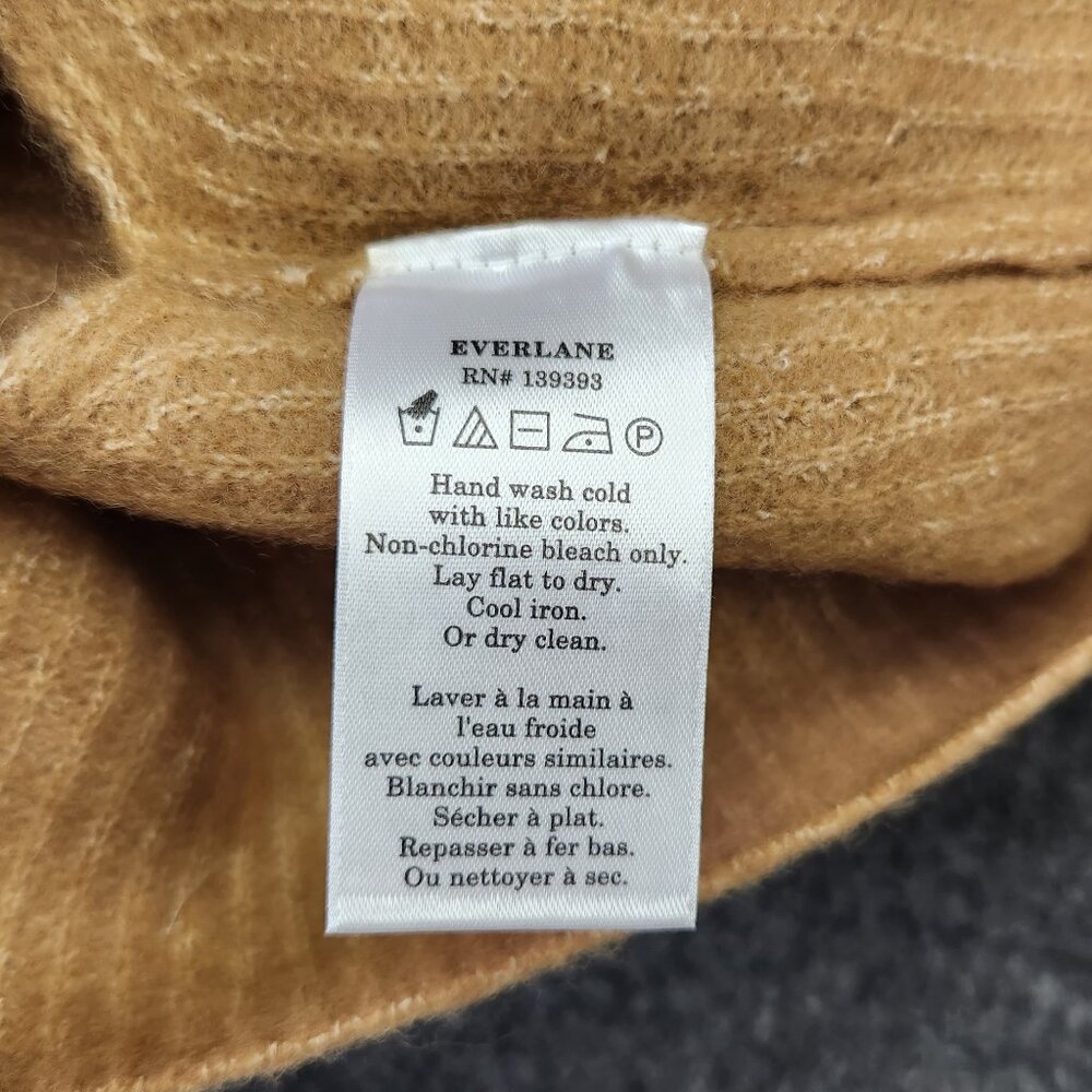 NWT Everlane Tan Wool Yak Blend Cropped Stretchy Ribbed Tank sz XXS - Picture 4 of 5